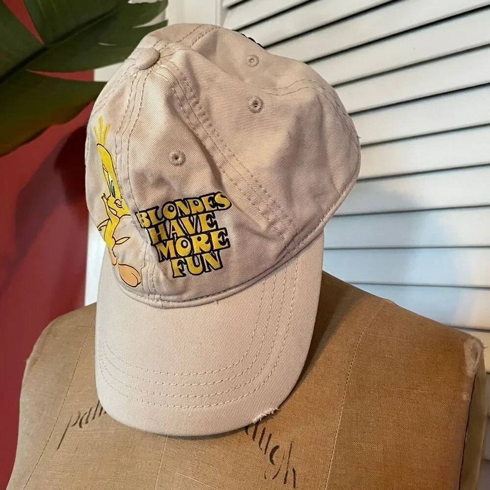 VINTAGE LOONEY TUNES | blondes have more fun tweety bird baseball hat